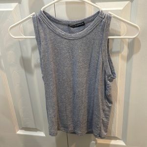Brandy Melville blue and white striped tank top